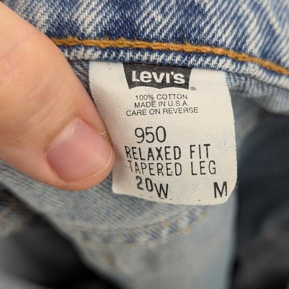 Vintage Levis 9922 Jeans Women's 20W M ORANGE TAB 40x30 Relaxed Fit Tapered Leg - Picture 4 of 9